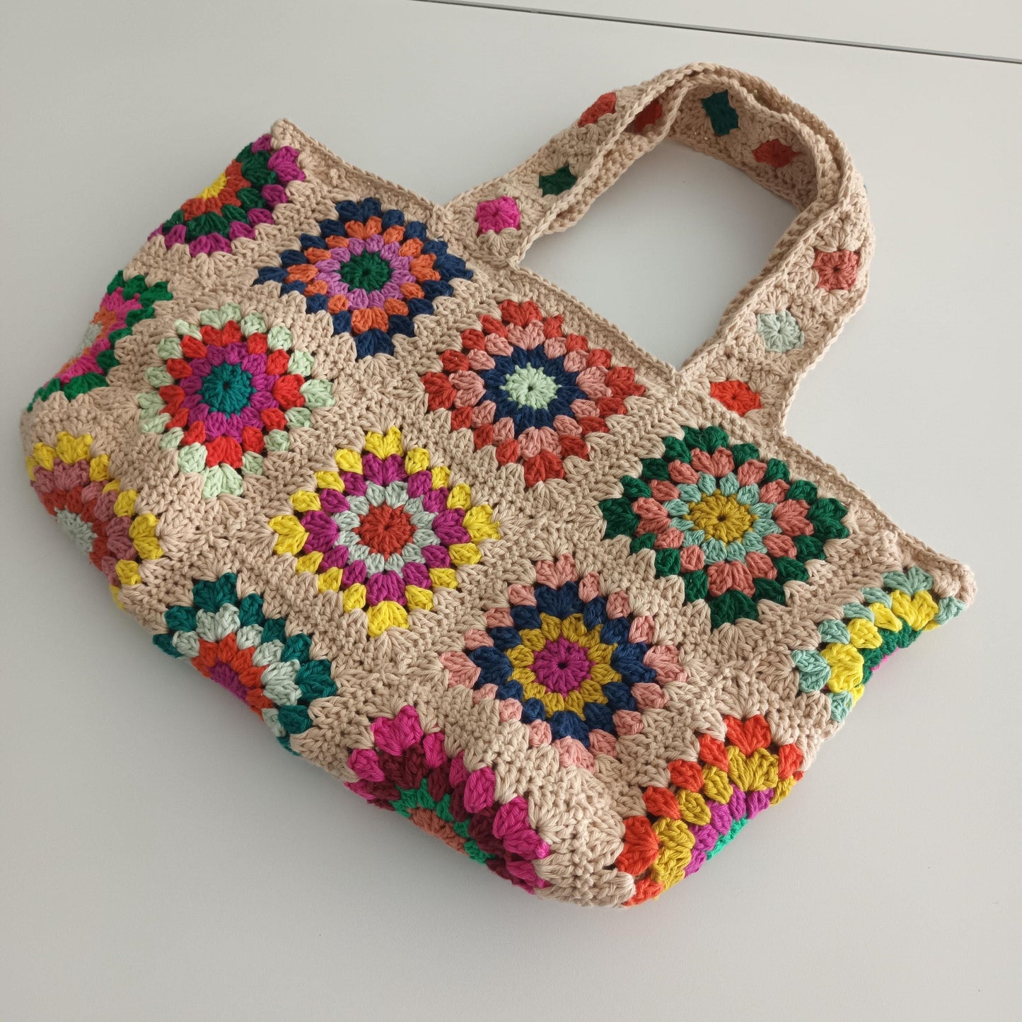 Modèle Crochet Sac en Granny squares – Patron PDF Crochet