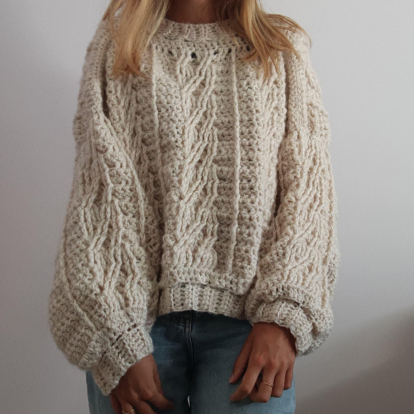 Modèle Crochet Pull torsadé – Patron PDF Crochet