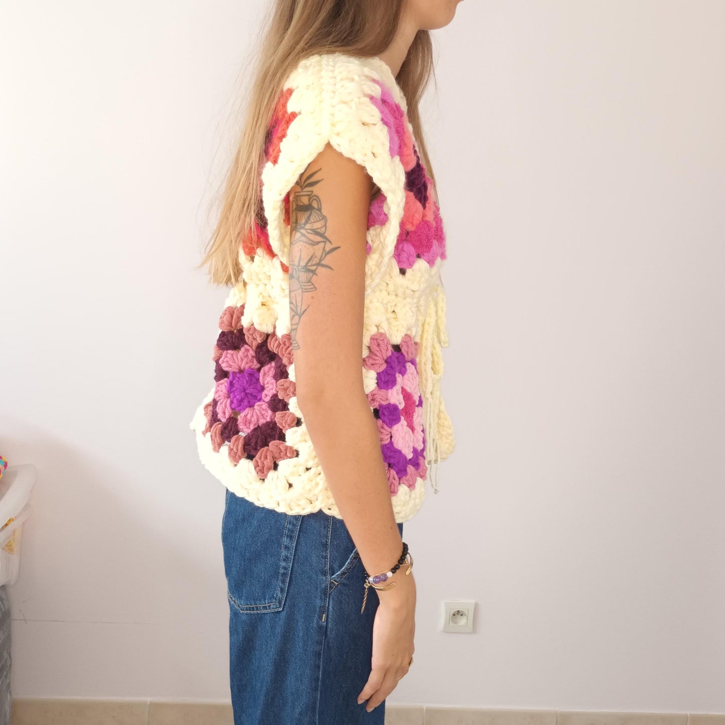 XXL Granny Square Cardigan Crochet Pattern – PDF Crochet Pattern